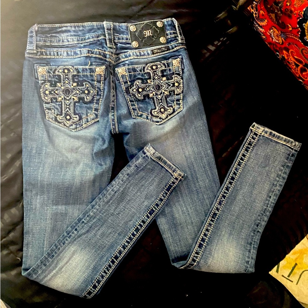 MissMe signature 25 waistline skinny jeans 👖Cross pocket